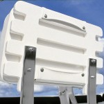 Boat Chair Back Made with King StarBoard® XL White/White