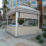 Agua Caliente Outdoor Cabana Cabinets Made with King StarBoard® ST Sanshade