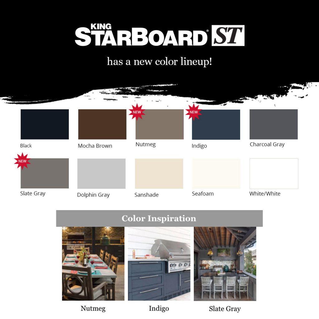 King StarBoard&reg; ST New Colors