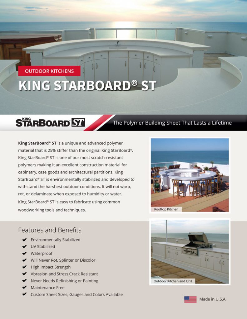 King StarBoard ST Outdoor Kitchens Flyer