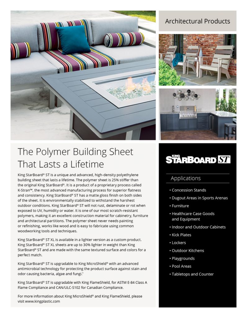 King StarBoard ST Product Literature