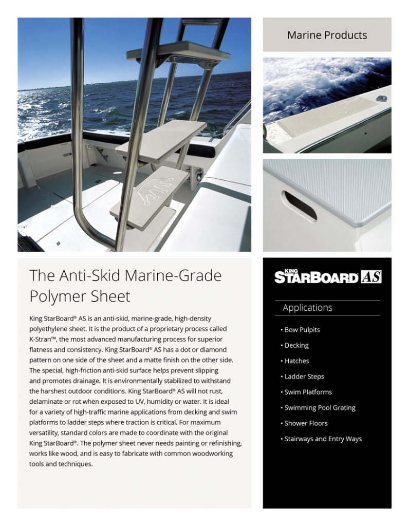 King StarBoard&reg; AS Product Literature