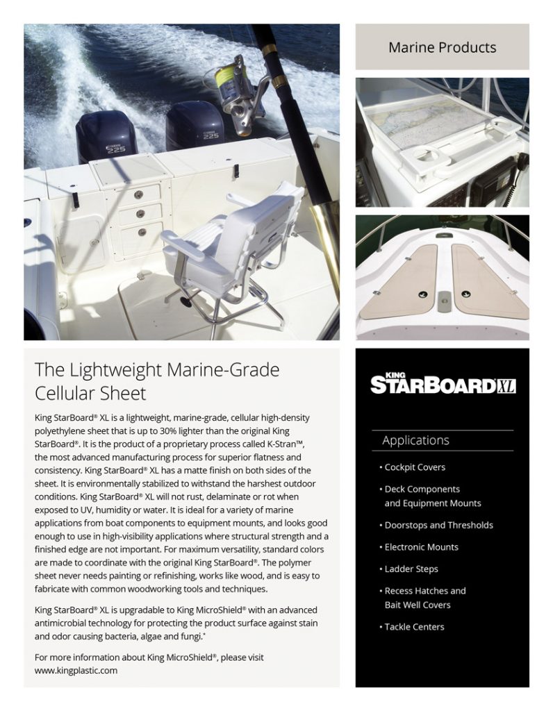 King StarBoard&reg; XL Literature