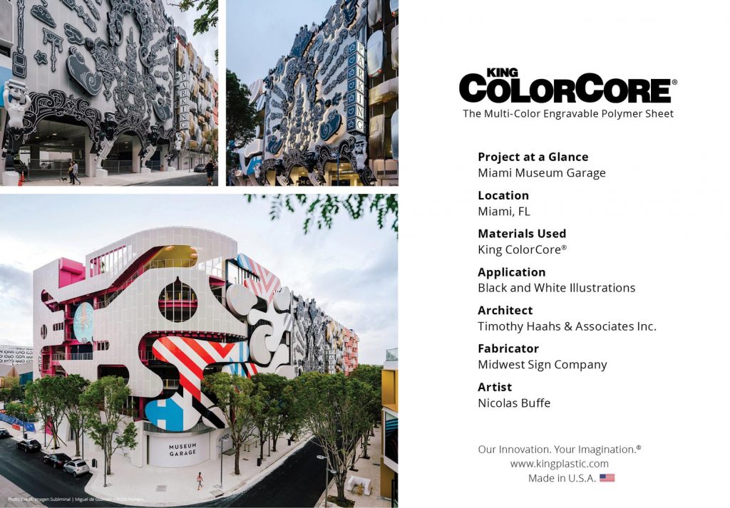 Miami Museum Garage Made with King ColorCore&reg; In Black/White/Black
